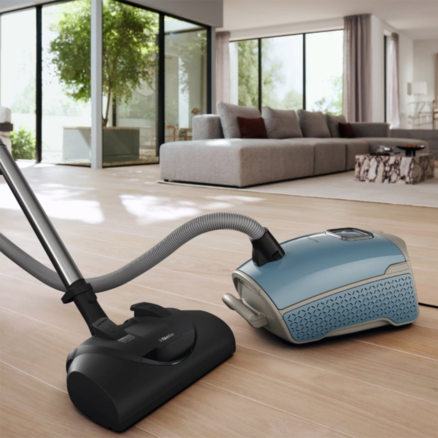 Miele Guard L1 Canister Vacuum - Nordic Blue